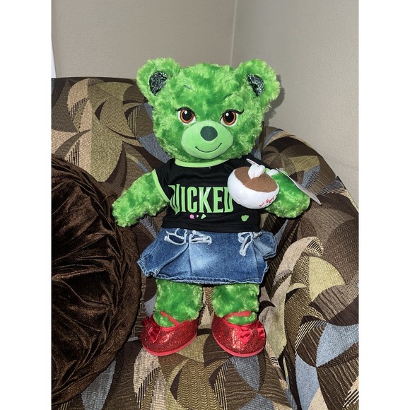 Build a Bear Wicked Green Witch Bear 16